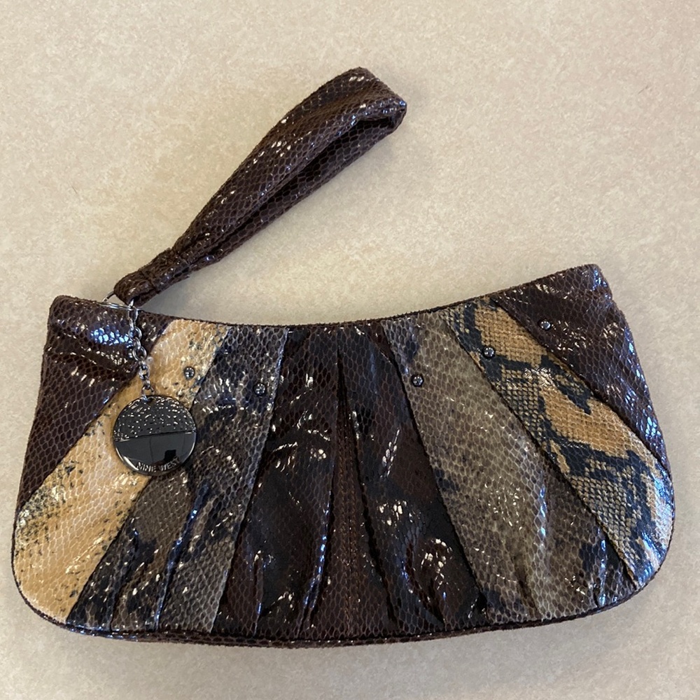 Nine West snakeskin look purse